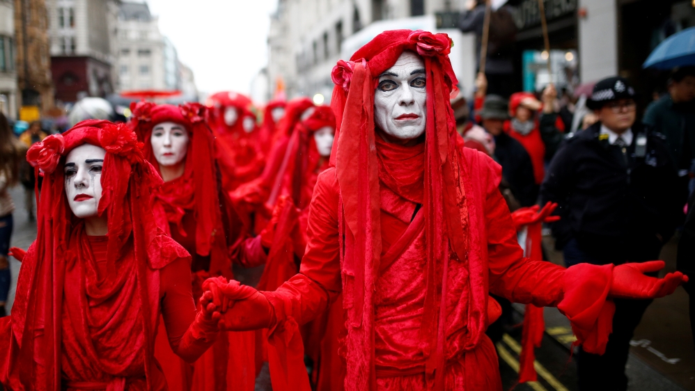 Extinction Rebellion protest in London