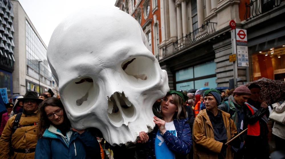 Extinction Rebellion protest in London