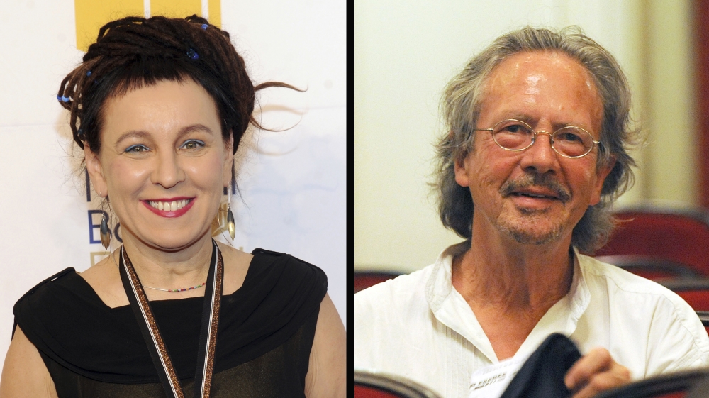 Olga Tokarczuk and Peter Handke [AP Photo]