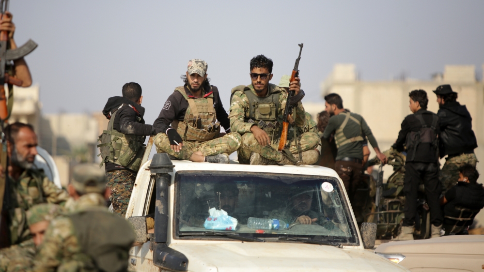 Turkey-backed Syrian fighters
