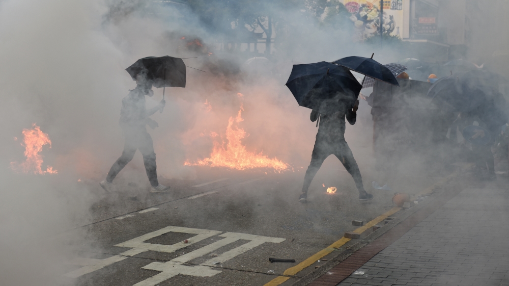 Anti-Government Protests Continue in Hong Kong