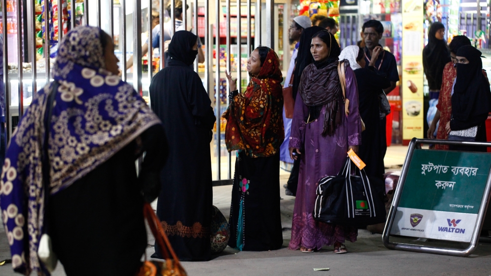 Bangladesh female workers from Saudi Arabia