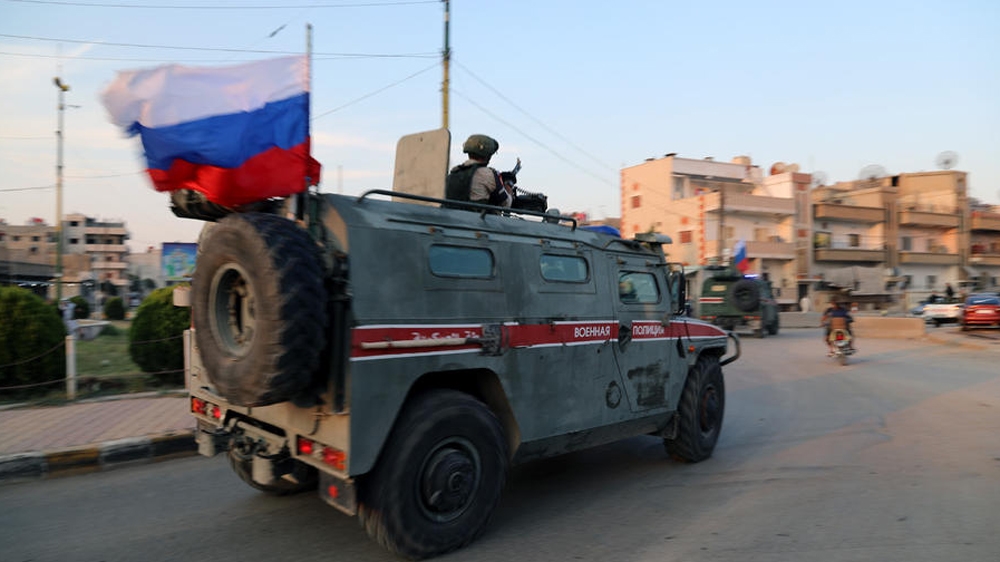 Russia military patrol in Syria