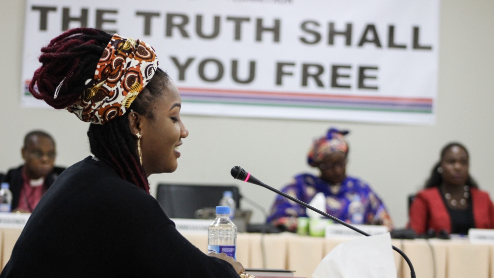 Toufah Jallow''s testimony [Courtesy: TRRC]