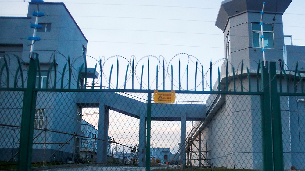 A perimeter fence is constructed around what is officially known as a vocational skills education centre in Dabancheng in Xinjiang Uighur Autonomous Region, China September 4, 2018. This centre, situa
