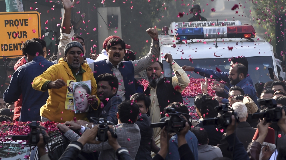 Nawaz Sharif supporters 