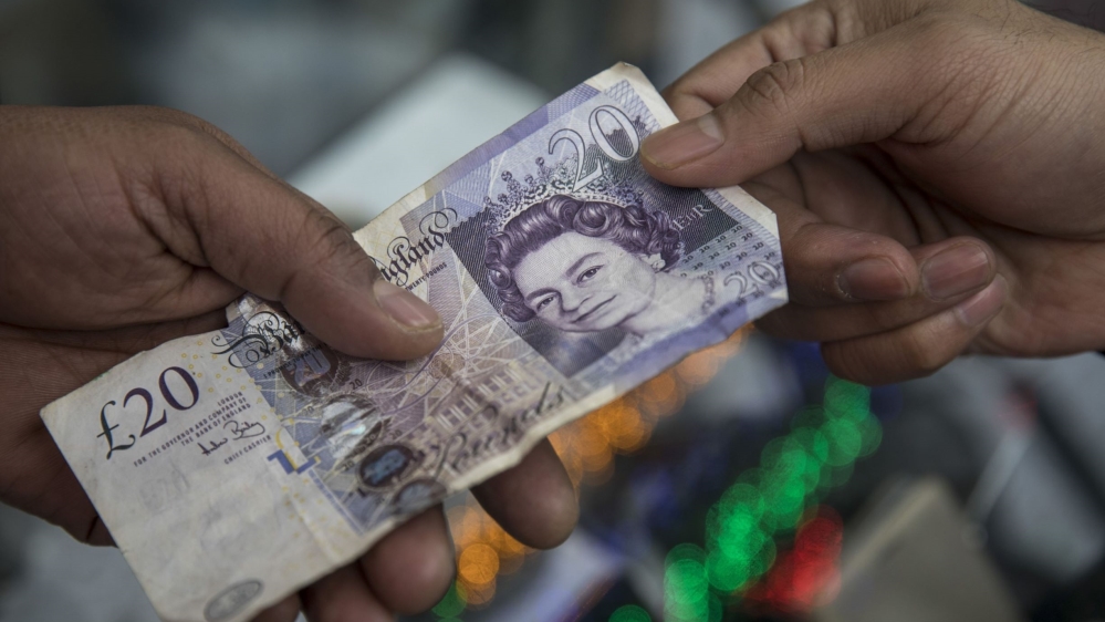 British 20 pound banknote