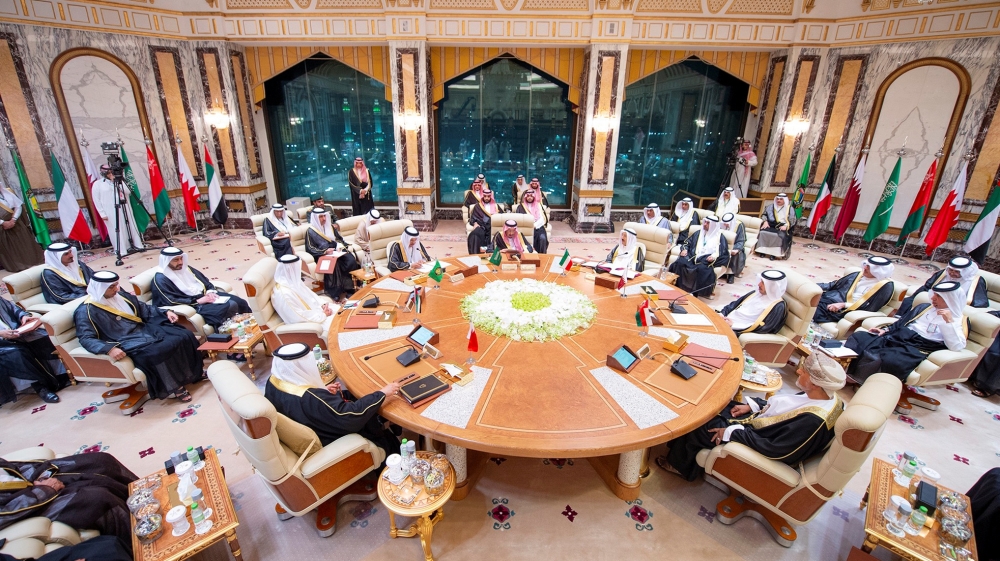 General view of the Gulf Cooperation Council (GCC) summit in Mecca, Saudi Arabia, May 30, 2019. Picture taken May 30, 2019. Bandar Algaloud/Courtesy of Saudi Royal Court/