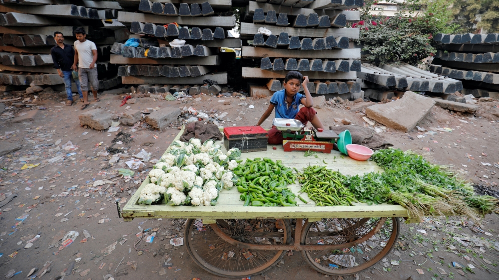 India vegetable seller
