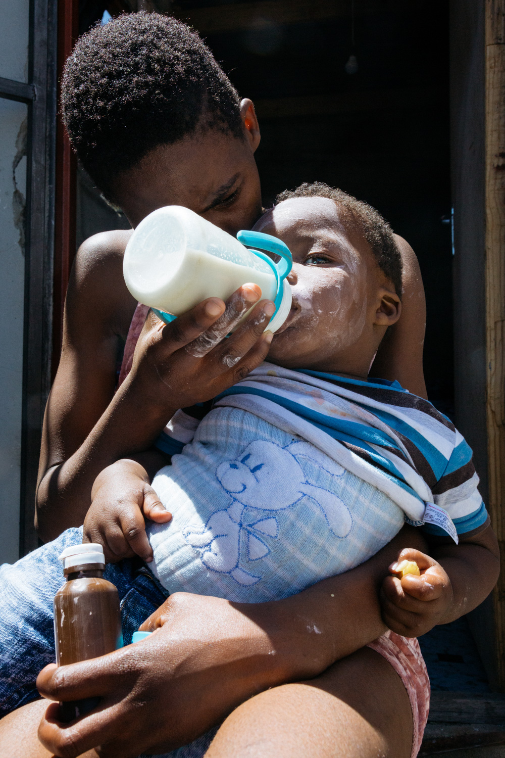 South Africa undocumented children - Yeshiel and Jamaine - DO NOT USE