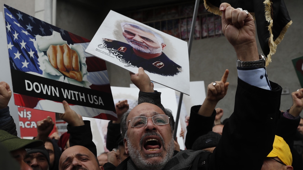 Istanbul Soleimani protest