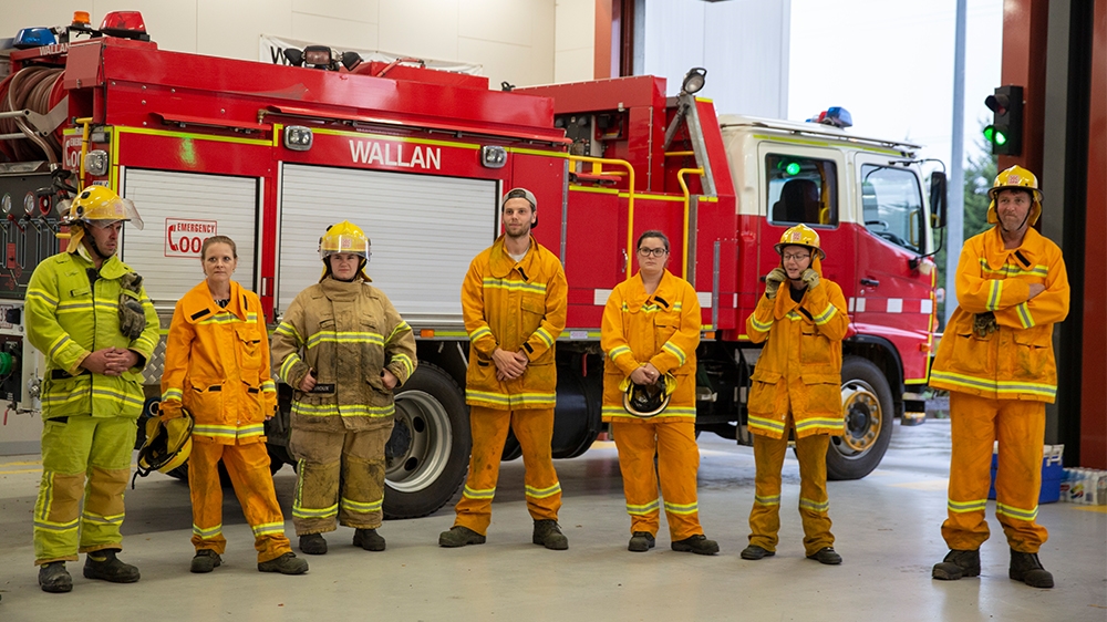 Australia volunteer firefighters