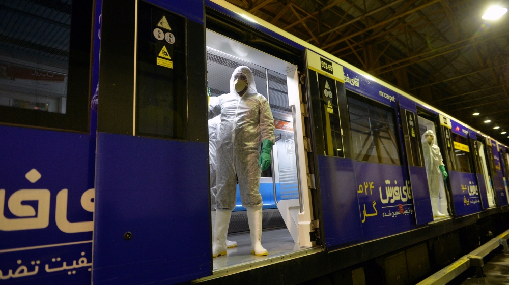 Coronavirus precautions in Tehran