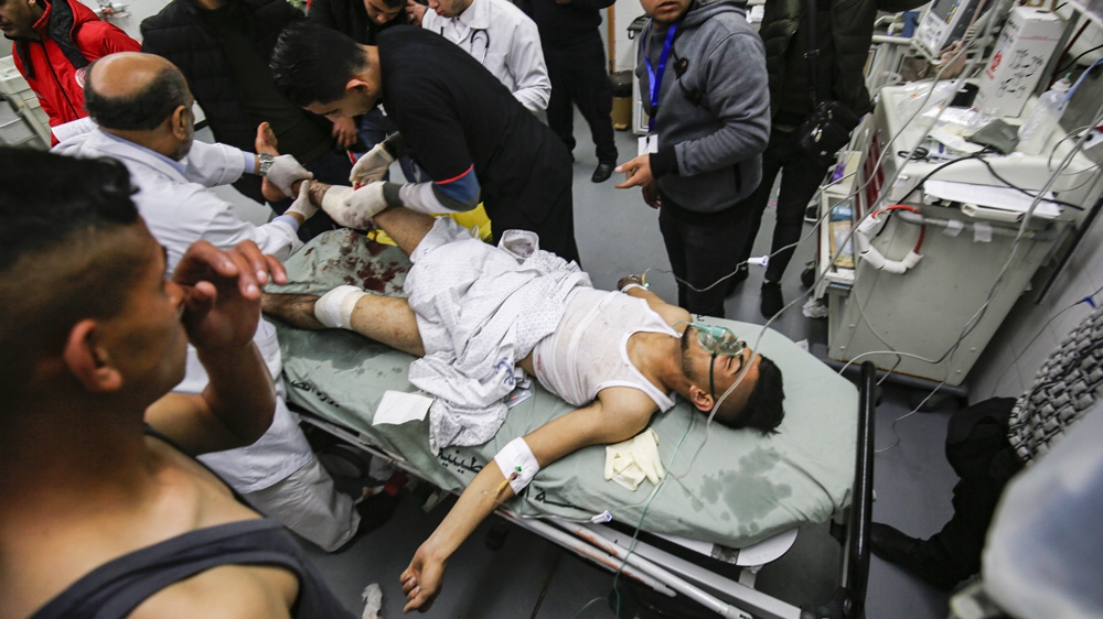 Palestinian shot Gaza