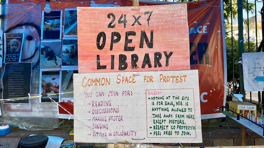 Book Depository at Jamia [Elizabeth Puranam/Al Jazeera]