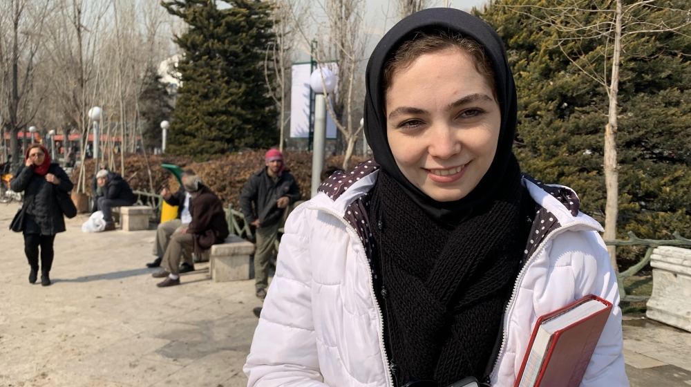 Iran Atefeh Ghadimi, 25, days she will boycott the vote because she lost faith in politicians from all sides 