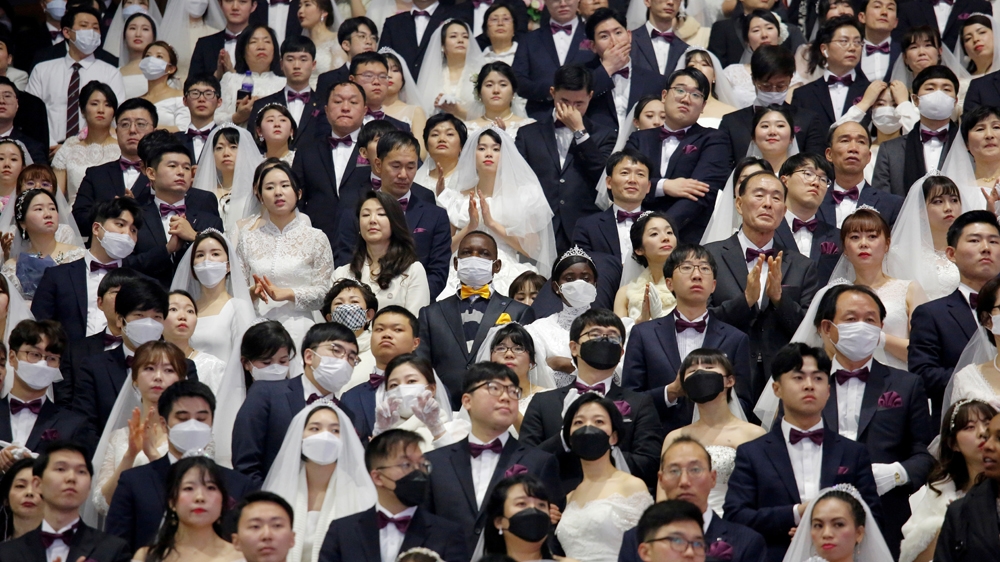 Mass wedding, South Korea