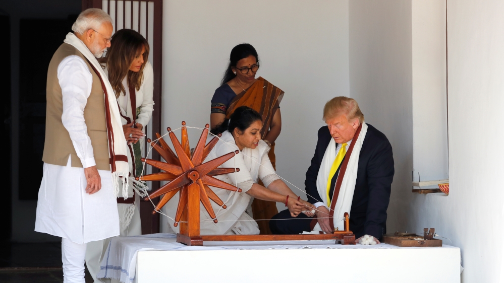 U.S. President Donald Trump visits India