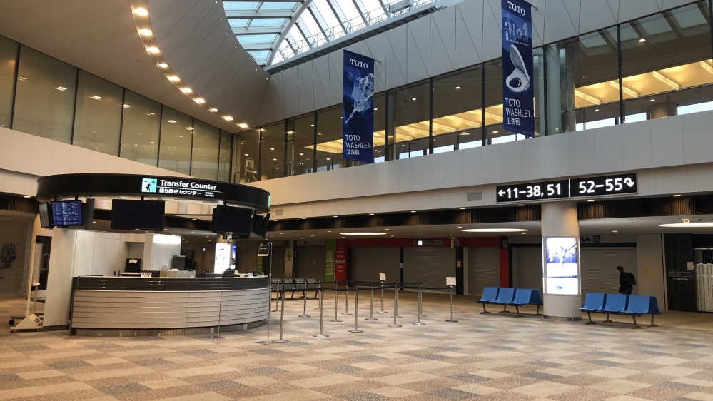 Aviation data shows that an average of about 123,000 passengers pass through Narita Airport every day before the coronavirus pandemic halted most flights to Japan