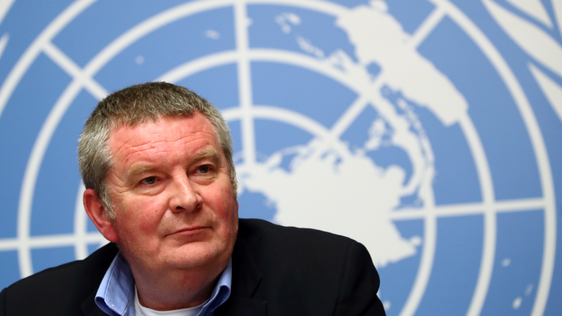 Executive Director of the World Health Organisation (WHO) Mike Ryan attends a news conference at the United Nations in Geneva, Switzerland