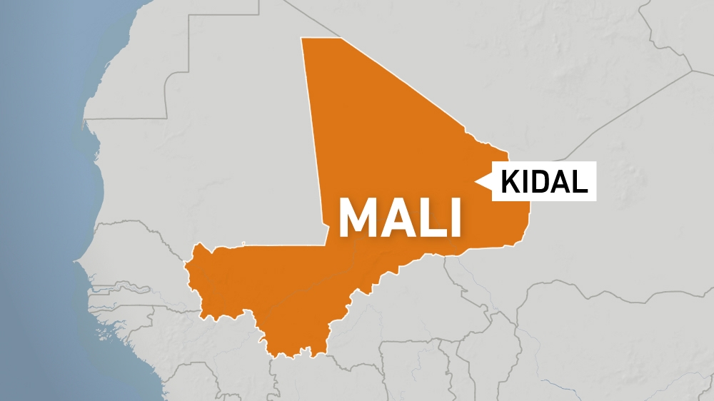 Map of Kidal, Mali