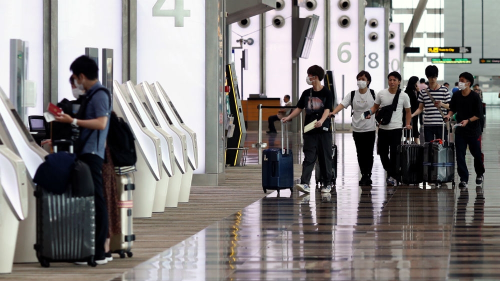 Singapore’s Changi Airport, one of Asia’s major hubs, has emptied as the coronavirus has prompted border closures