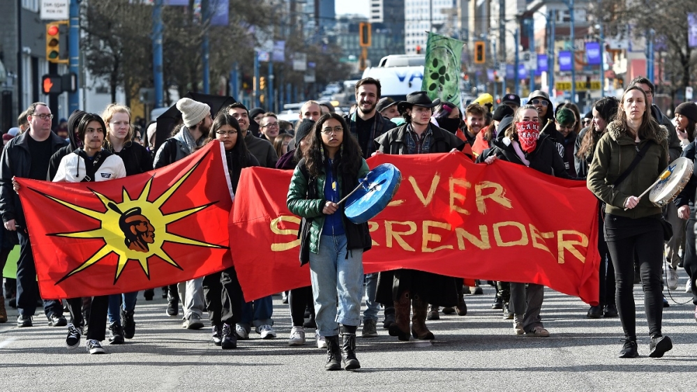 Pipeline protests Canada