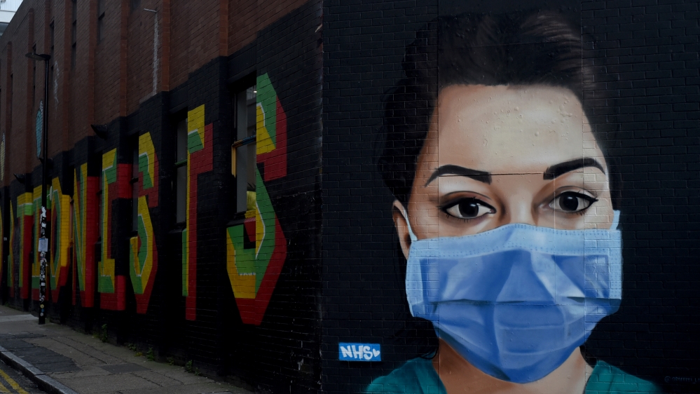 Covid-19 graffitis in London