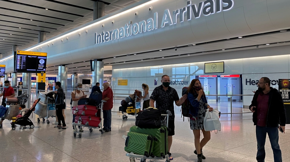 UK heathrow arrivals