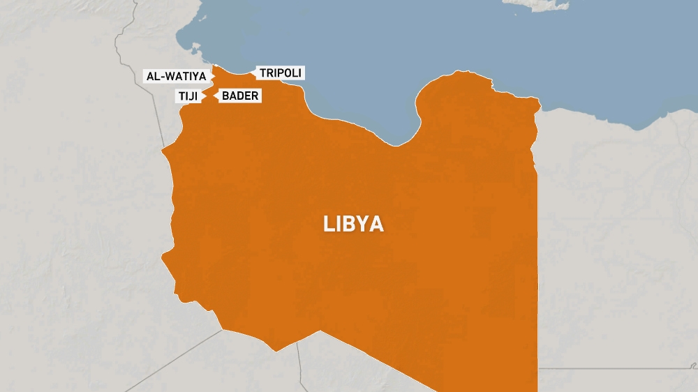 Al-Watiya, Tiji, Bader, Tripoli map