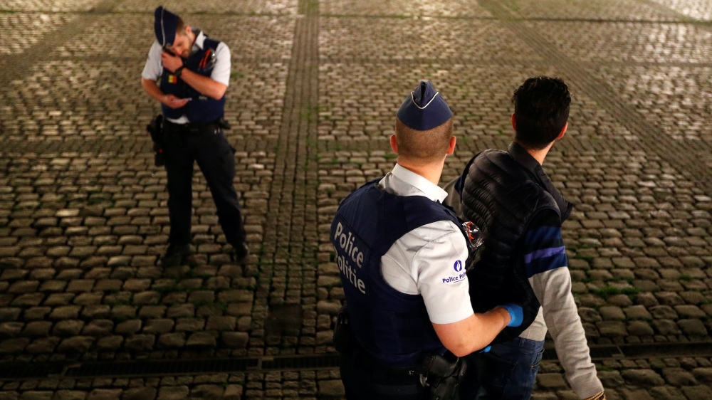 Police lockdown belgium Reuters