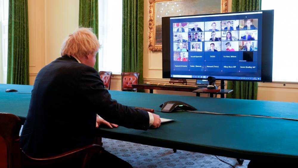 Boris on Zoom - reuters