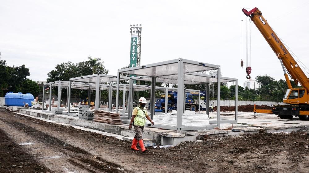 Coronavirus makeshift hospital in Jakarta
