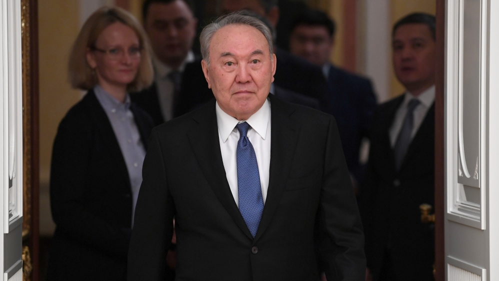 Kazakh former President Nazarbayev meets with Russian President Putin in Moscow