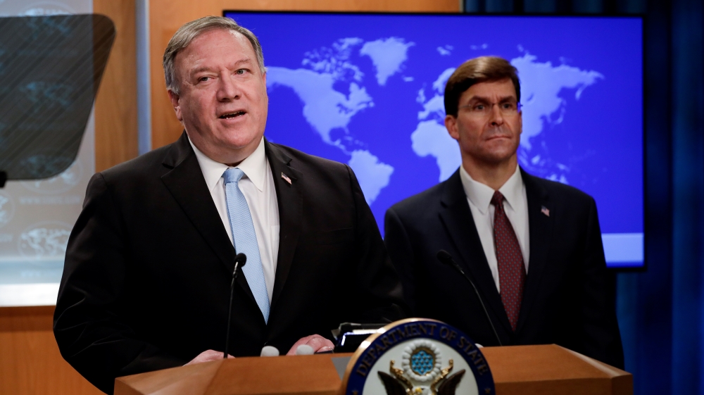 U.S. Attorney General William Barr and Secretary of State Pompeo hold joint briefing about the International Criminal Court in Washington