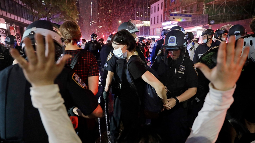 US protest - outside image