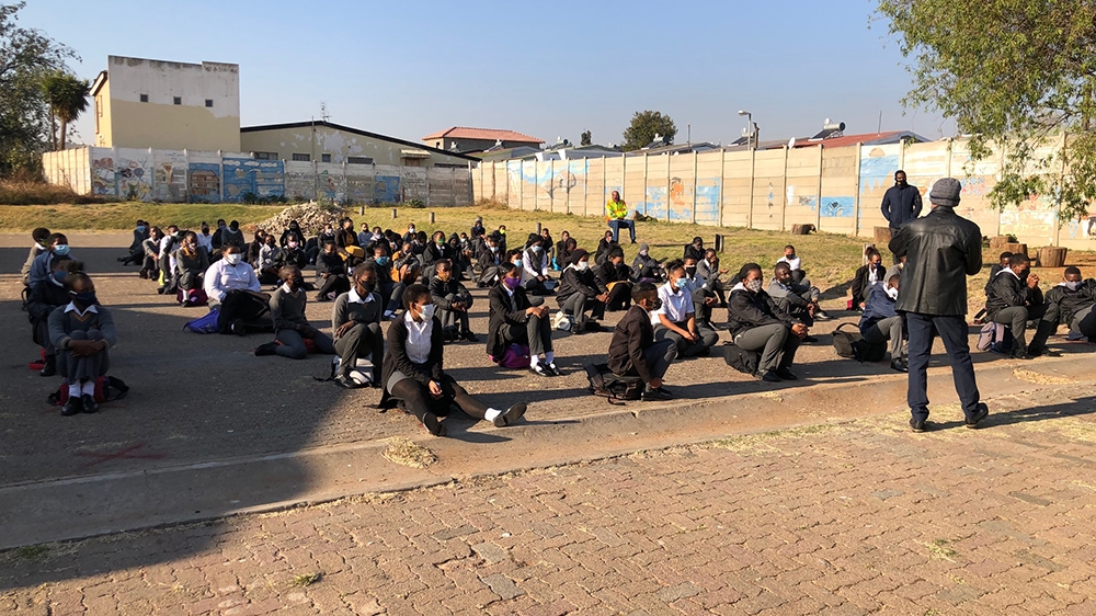 South Africa school opening - COVID19-  Westbury Primary school in Johannesburg [Dorion Alexander/Al Jazeera]