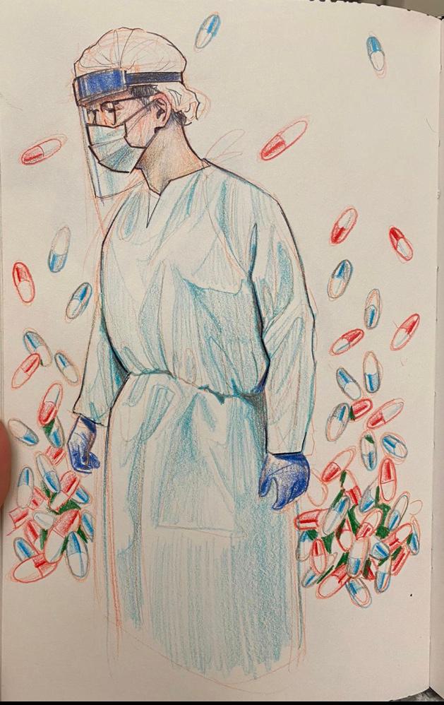 PMIS - Colin Baker article -  Sketch by David Vargas