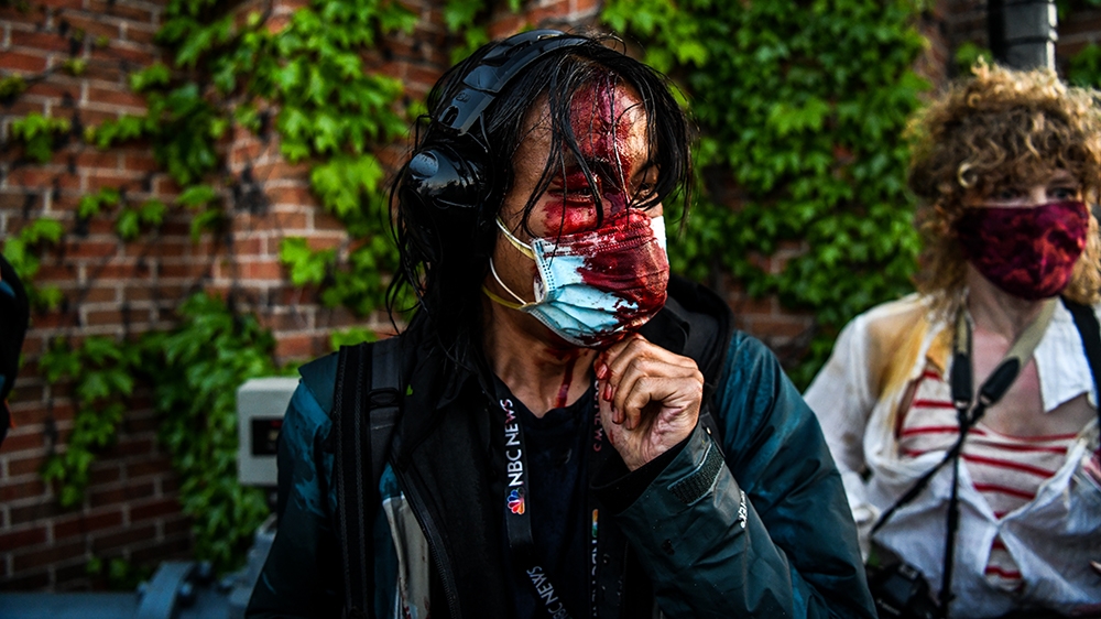 US protest journalists