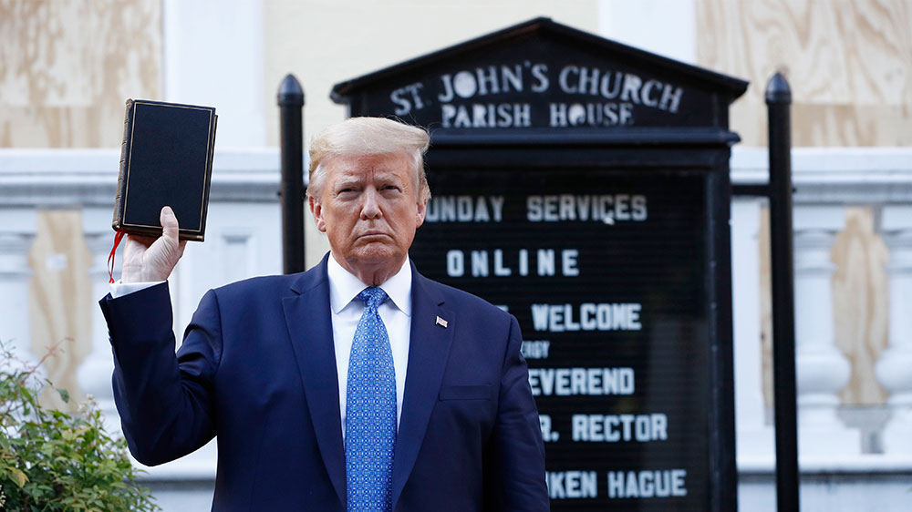 Donald Trump St. John Church