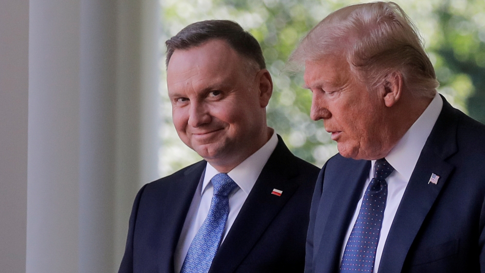 U.S. President Trump and Poland's President Duda hold joint news conference at the White House in Washington