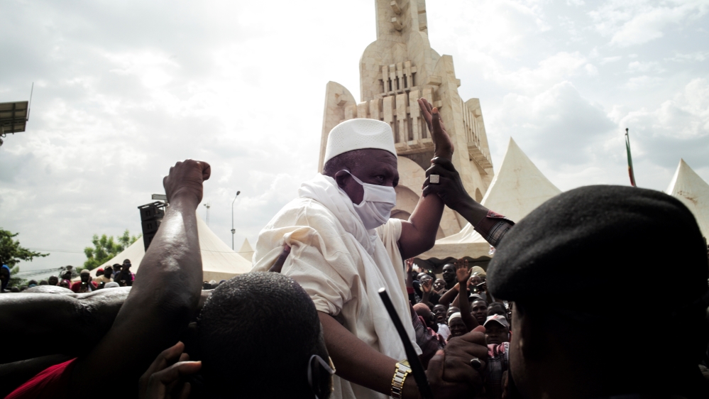 Mass protest to demand the resignation of the Mali's President Ibrahim Boubacar Keita in Bamako