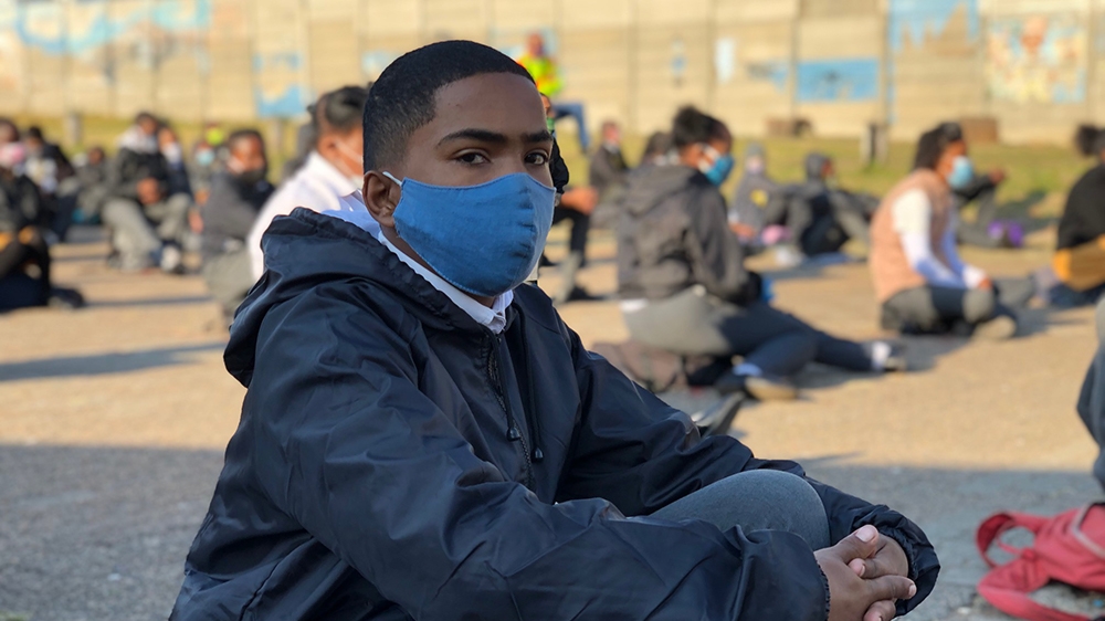 South Africa school opening - COVID19-  Westbury Primary school in Johannesburg [Dorion Alexander/Al Jazeera]