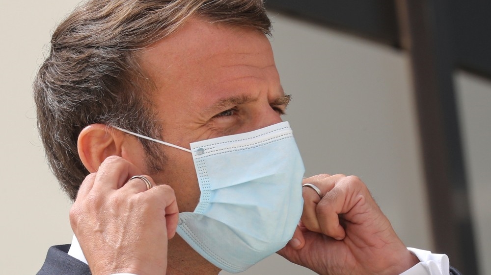 In an interview with French television networks marking Bastille Day, President Macron said “the best prevention” for the virus are masks, social distancing and hand washing”