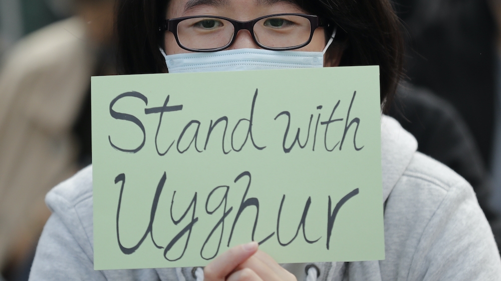 Uighur protest