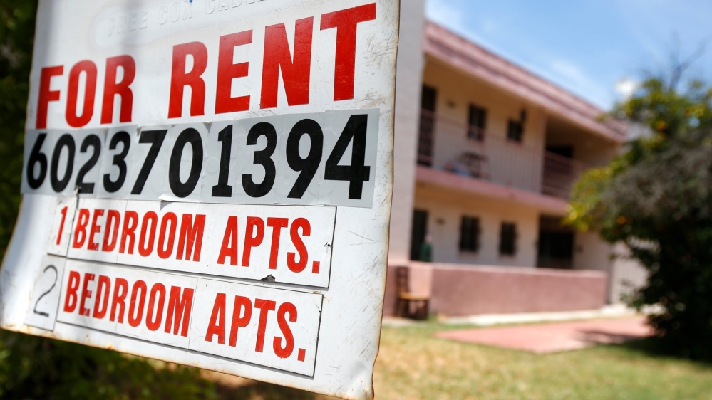 Rent sign 
