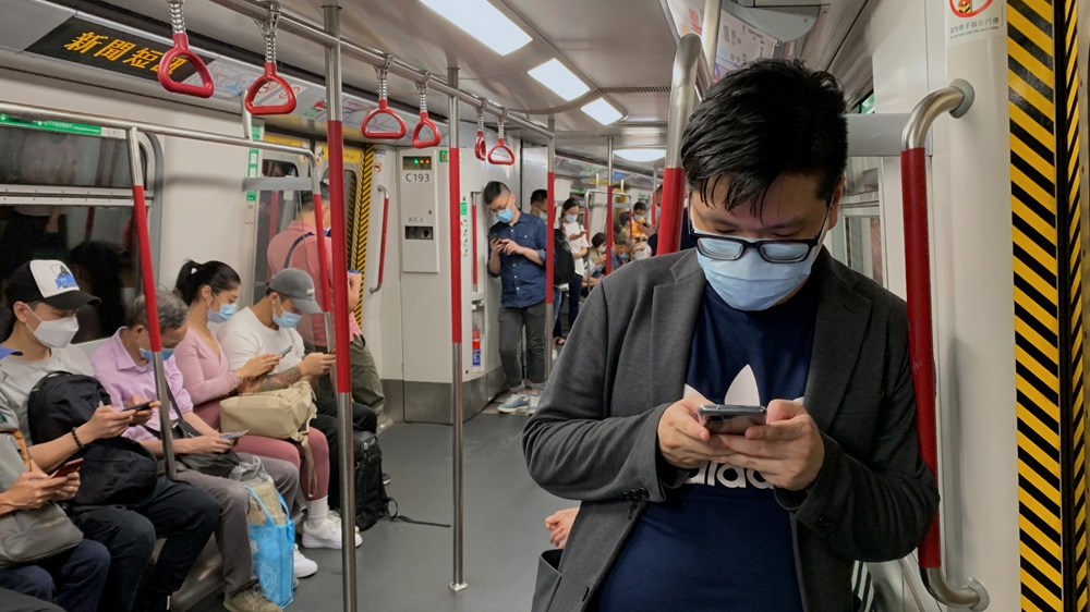 Masks will be mandatory on all public transport in Hong Kong under measures that come into force at midnight