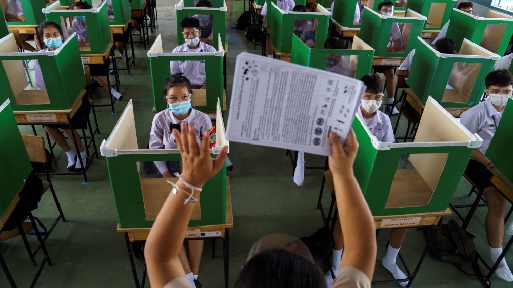 Schools in Thailand reopen amid the spread of the coronavirus disease (COVID-19)