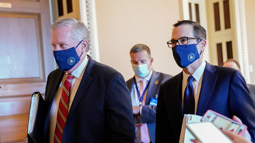 Mnuchin and Meadows on Capitol Hill