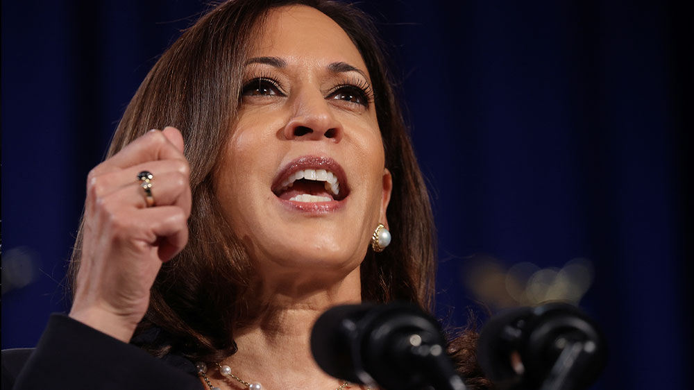 Kamala Harris speaks